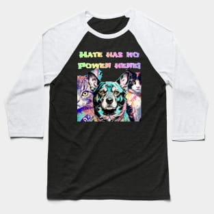 The Gang - No Hate! Teal Baseball T-Shirt